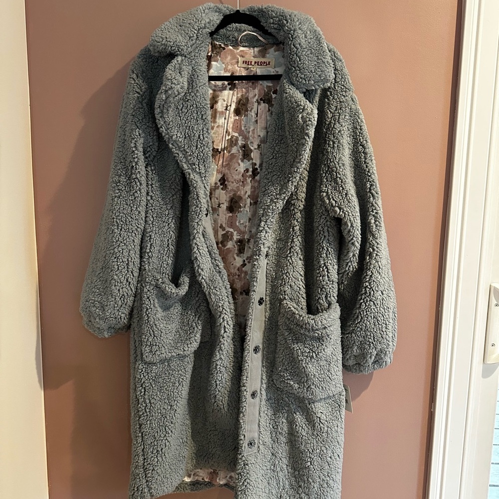 NWT Free People Tessa Teddy Coat